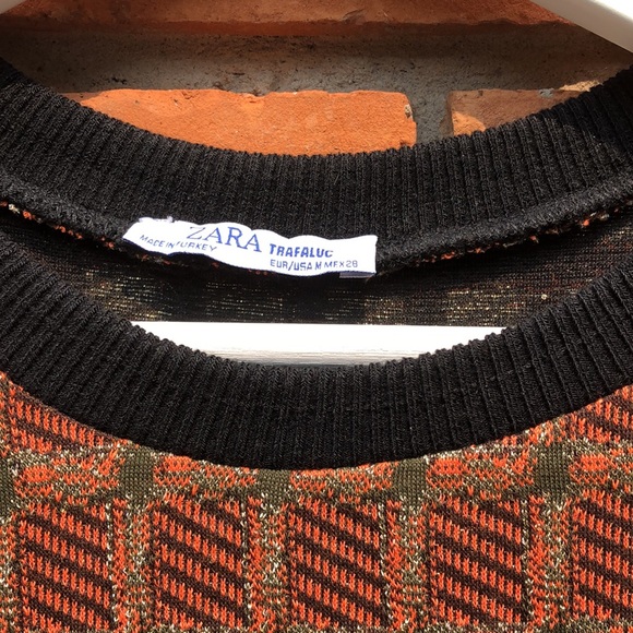 Zara Plaid Sweater Dress - Picture 2 of 4